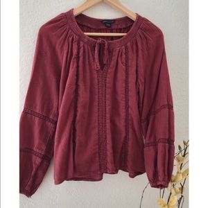 AE Maroon Blouse